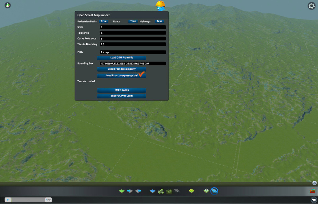 실제지도에서 지형과 도로를 가져오는 모드_10.jpg