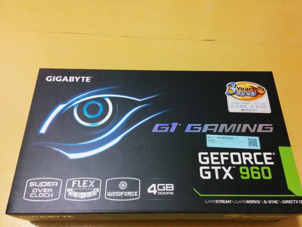 공짜로 받은 "기가바이트 GTX960 SOC D5 4GB G1게이밍"_1.jpg