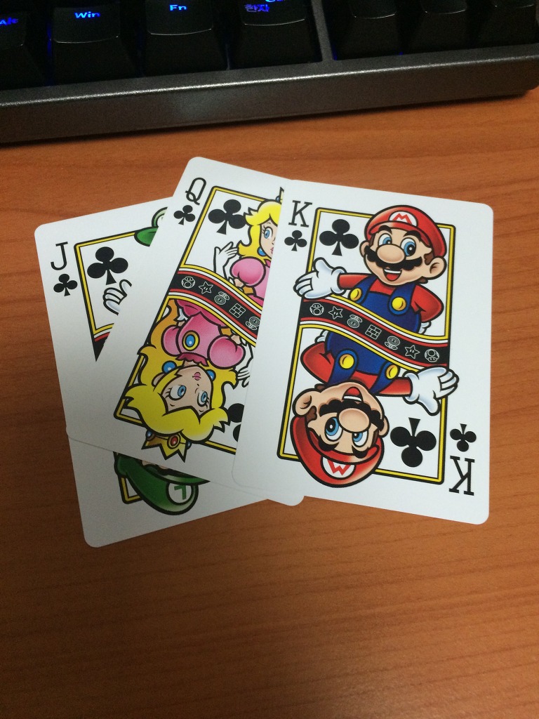 핵 귀여운 닌텐도 마리오 트럼프 카드 입니다! _22.jpg