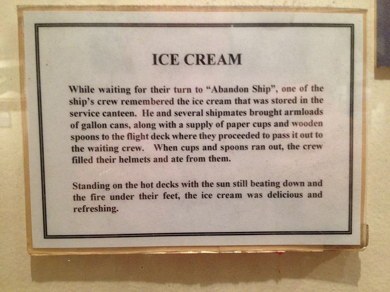 2차 세계대전 당시, 렉싱턴 항공모함 아이스크림 사건 . Jpg_3.jpg