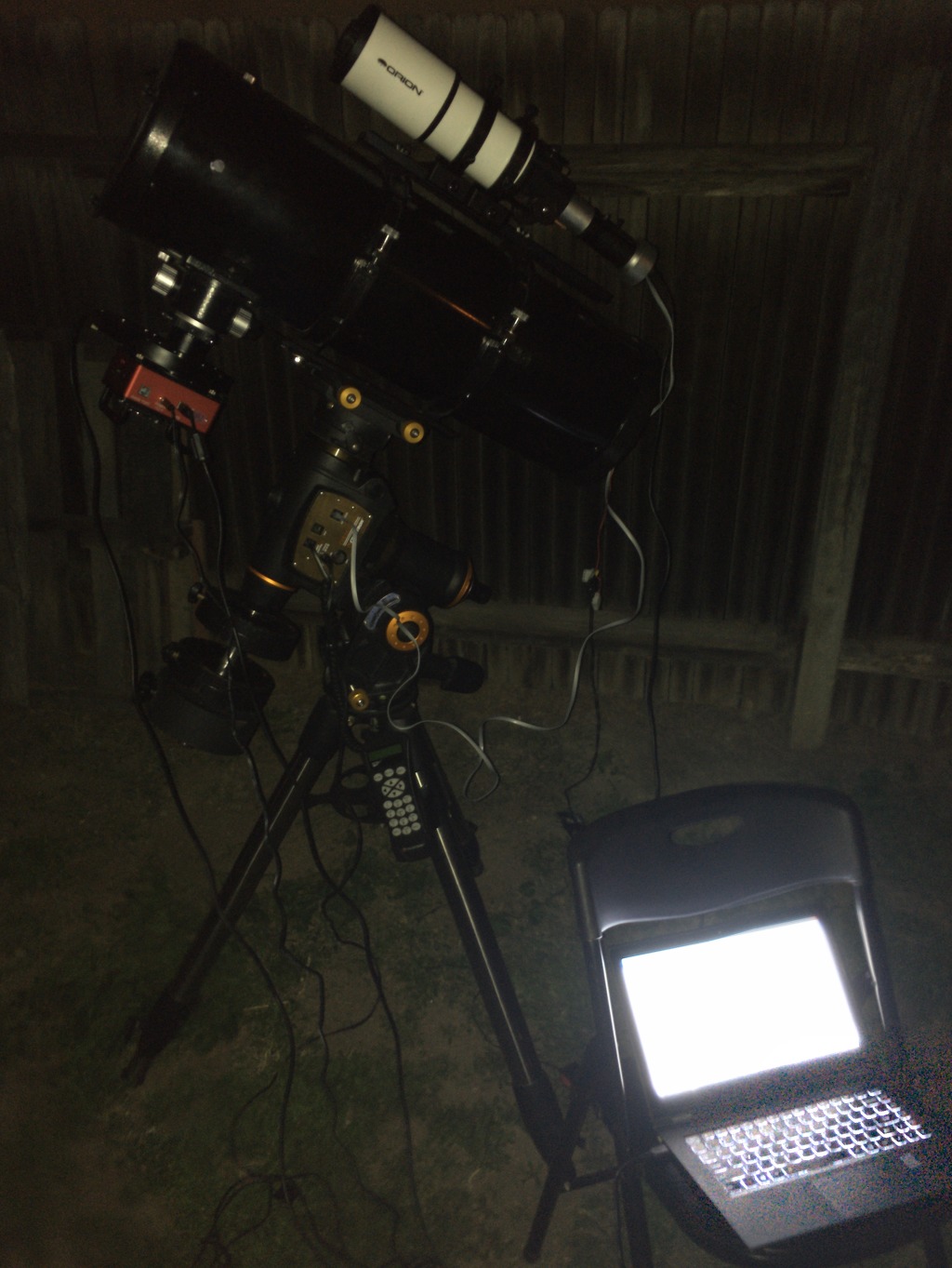 새로들인 8인치 반사망원경에 적응하기