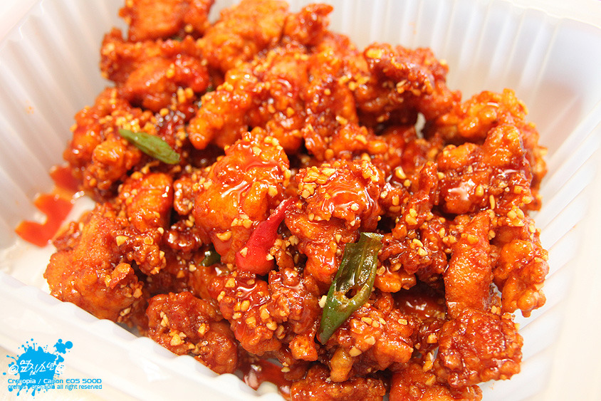 처음 시켜본 속초 택배 닭강정