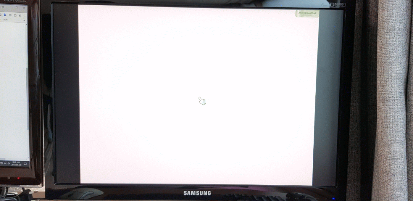 메이플 실행 시 ATI 5770 크파 화면 점멸 녹색줄_1.gif