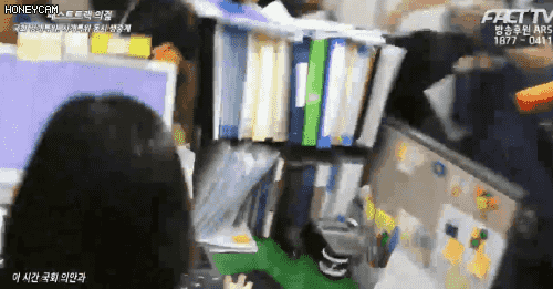 실시간 현재 국회 상황 (국회 직원 겁박하며 업무 방해 중인 자한당).gif_3.gif