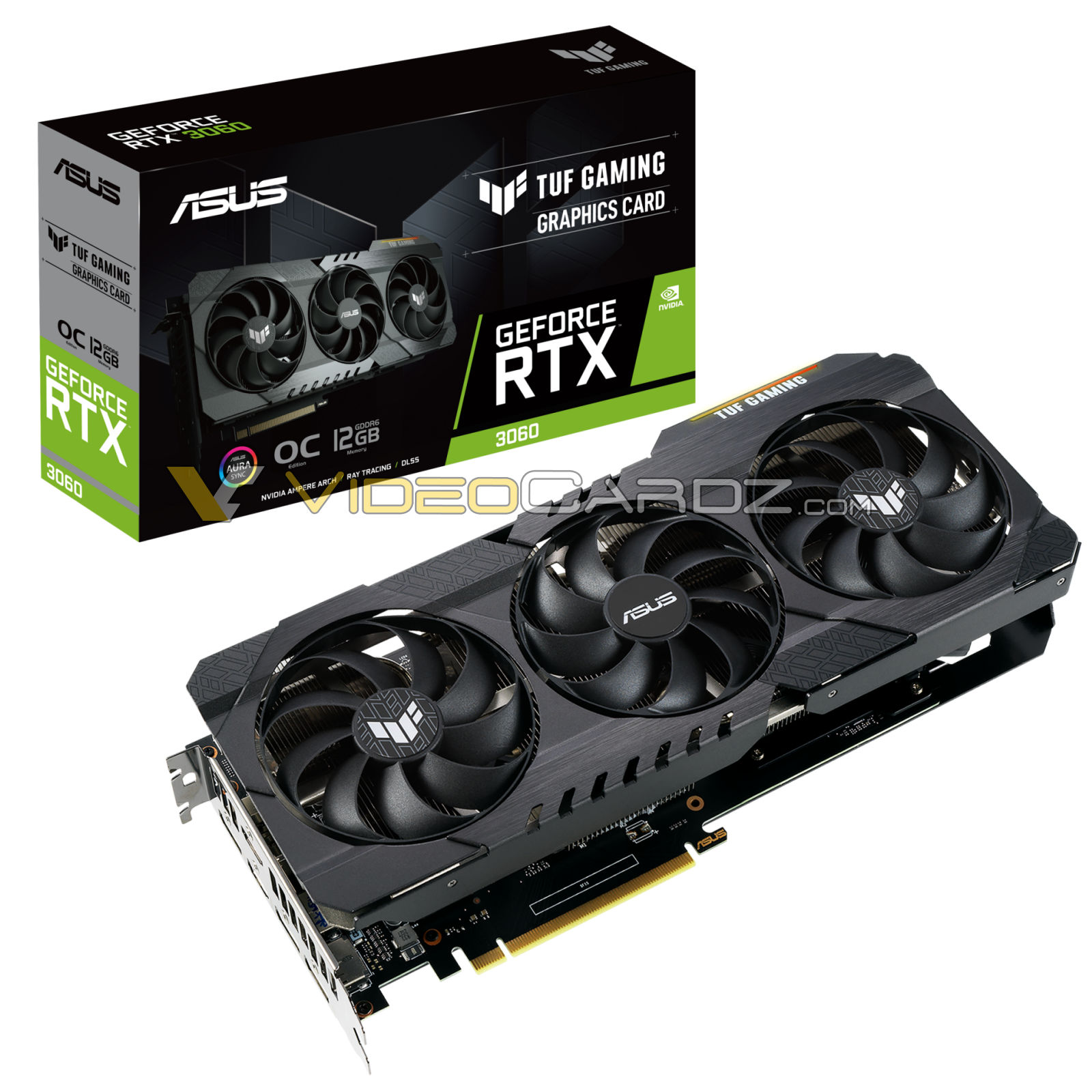 ASUS 지포스 RTX 3060 TUF GAMING 12GB GDDR6 누출