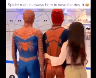 스파이더맨이 커플을 지키는 짤_1.gif
