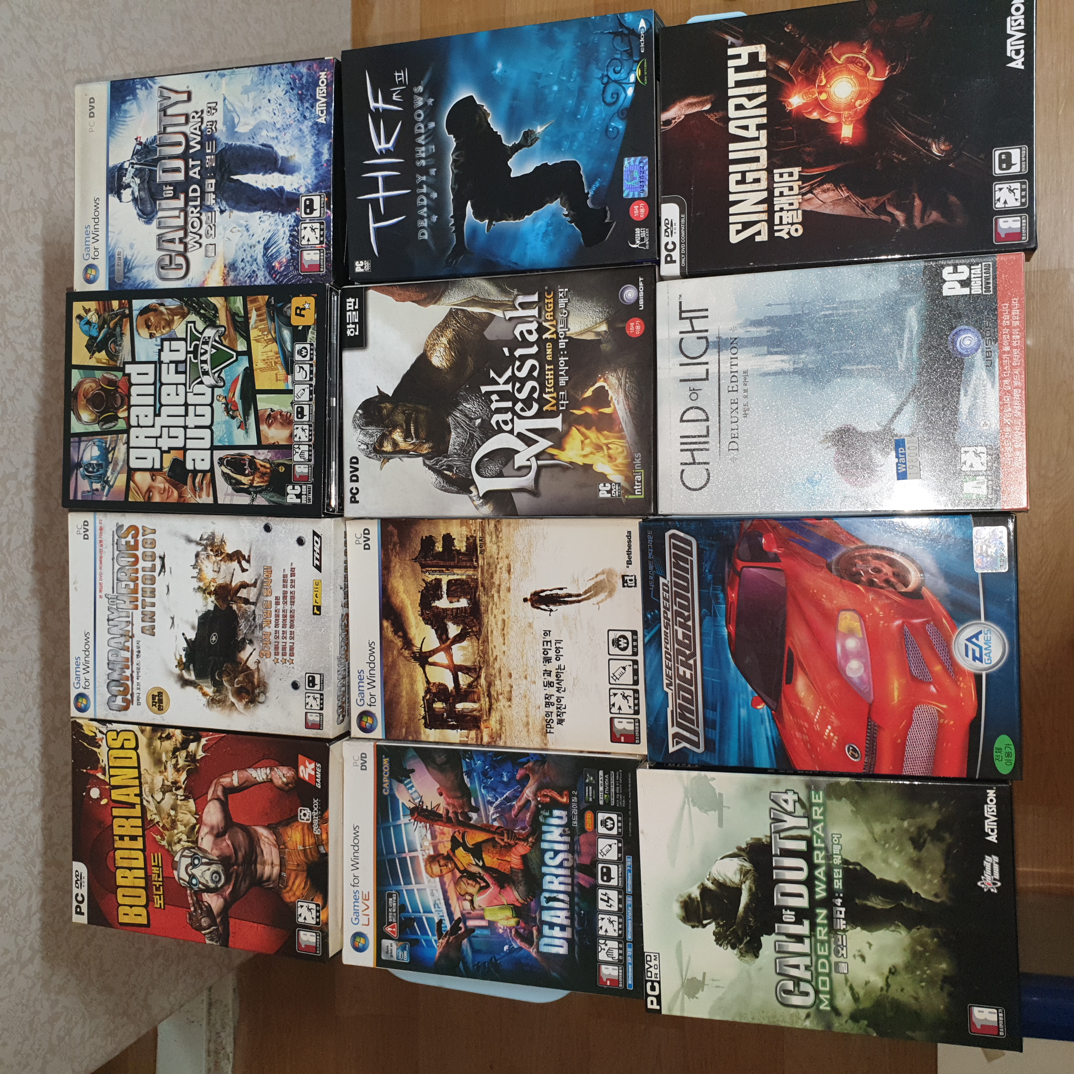 25년정도 모아온 pc게임 컬렉션 1부