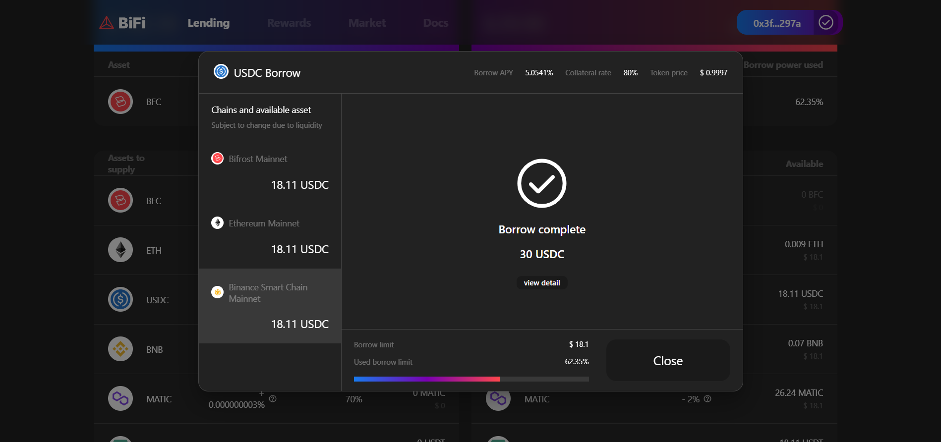 코인 바이파이에서 크로스체인 랜딩 서비스 이용해보기가이드