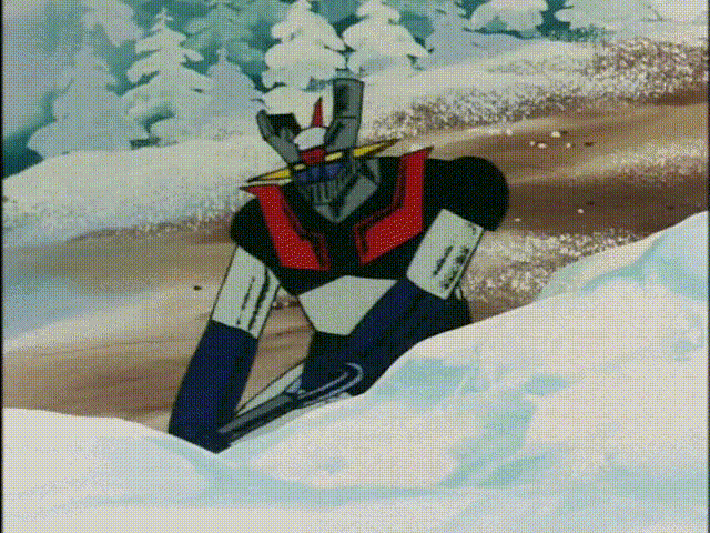 대설경보와 싸우는 마징가Z_1.gif
