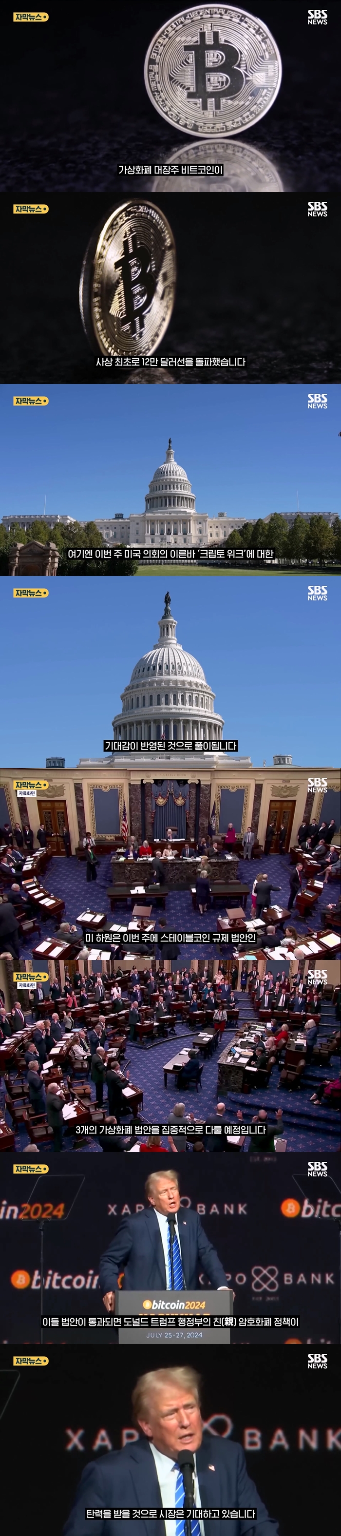 비트코인 사상 최초로 12만 달러 돌파