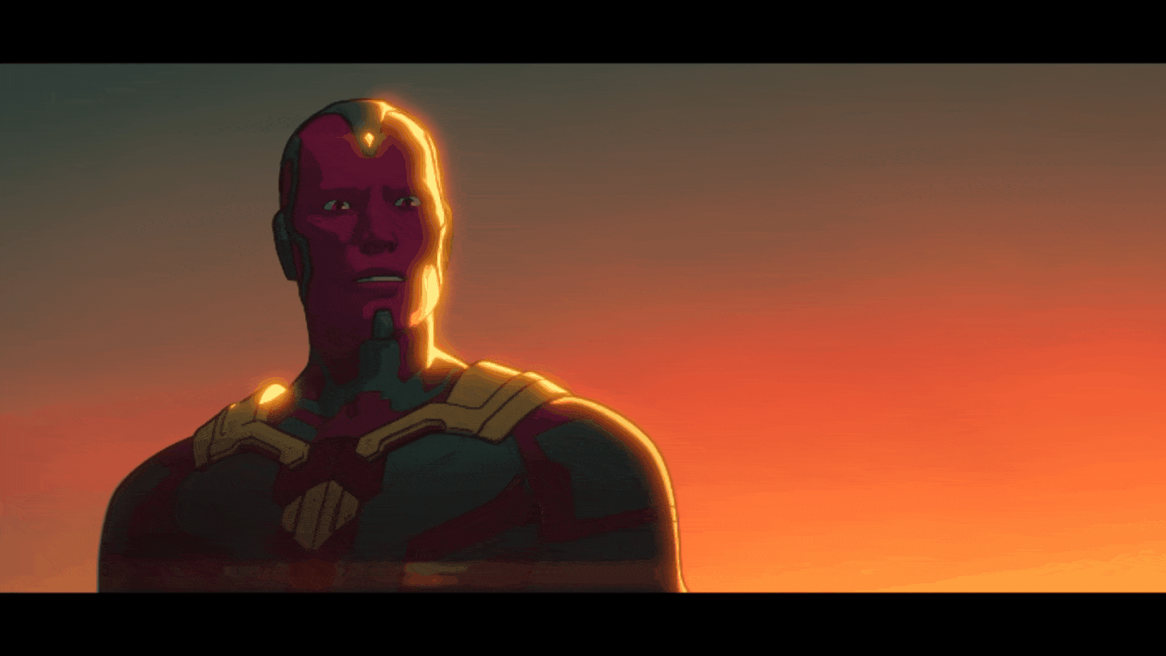 MCU) 평행세계 비전과 타노스.Gif